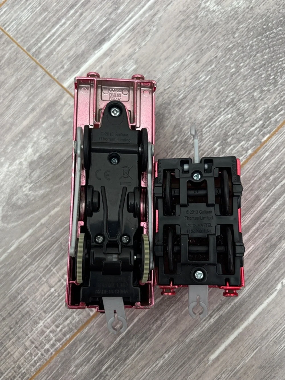Metallic Motorized Trackmaster James and Tender - Thomas & Friends WORKS!